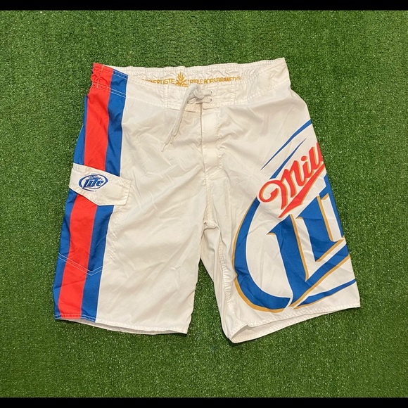 miller lite board shorts